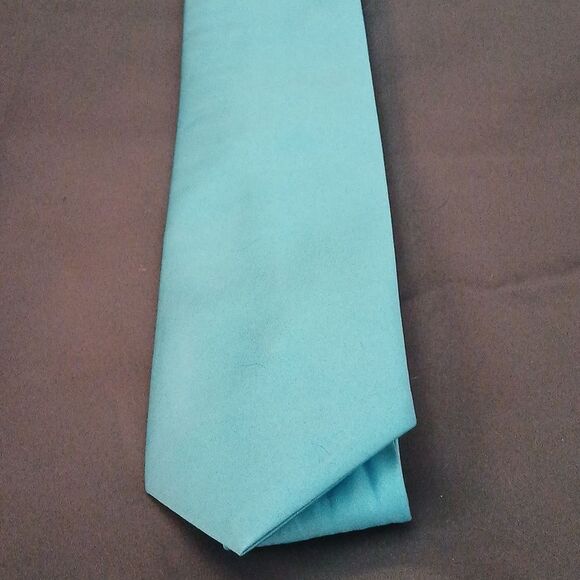 Forever Pours International tie light turquoise EUC - Picture 2 of 5